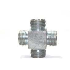 MS Cross Hydraulic Four Way Adapter Male